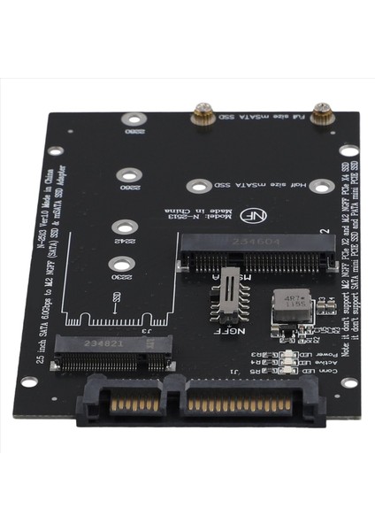 M 2 Ngff Msata SSD To 2 5inch Sata 3 0 Adaptör 2 Arada 1 Dönüştürücü Kartı Pc Dizüstü Bilgisayar Için (Yurt Dışından)