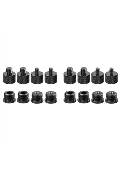 2set Mikrofon Stand Mic Boom Kol Seti Mikro Diş Adaptörleri-5/8 Dişi-3/8 Erkek ve 5/8 Dişi Ila 1/4 Erkek Vb (Yurt Dışından)