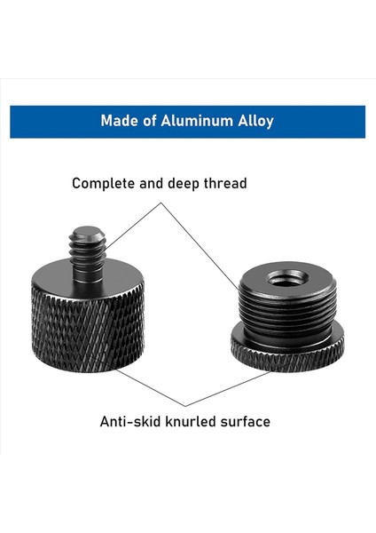 2set Mikrofon Stand Mic Boom Kol Seti Mikro Diş Adaptörleri-5/8 Dişi-3/8 Erkek ve 5/8 Dişi Ila 1/4 Erkek Vb (Yurt Dışından) fiyatları