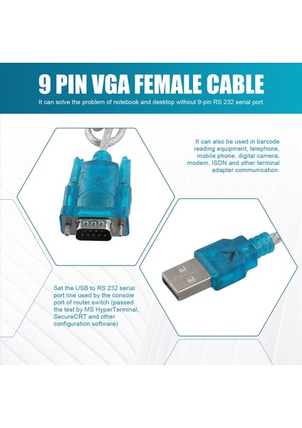Db9 Bilgisayar Veri Kablosu Db9 9 Pin VGA Kadın Kablosu USB - R232 Arayüz Veri Kablosu (Yurt Dışından) indirimleri