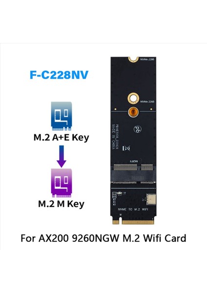2x Kablosuz M 2 A+E Anahtar Yuvası M 2 M Teay Wıfı Bluetooth Adaptörü AX200 9260 BCM94352Z Kart Nvme Pcı Express SSD Bağlantı Noktası (Yurt Dışından) indirimleri