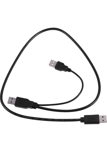 2x USB 2 0 A Tip Bir Erkek To Dual USB A Erkek Y Ayırıcı Kablo Kablosu Siyah (Yurt Dışından) fırsatları