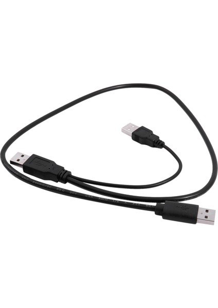 2x USB 2 0 A Tip Bir Erkek To Dual USB A Erkek Y Ayırıcı Kablo Kablosu Siyah (Yurt Dışından) indirimleri