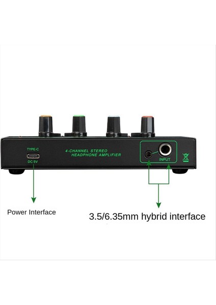 6 Kanal Mini Kulaklık Amplifikatörü HA400 Ultra Kompakt Stereo Ses Amplifikatörü Kulaklık Amplifikatörü Müzik Için (Yurt Dışından) fiyatları