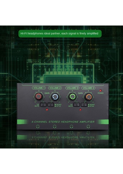 6 Kanal Mini Kulaklık Amplifikatörü HA400 Ultra Kompakt Stereo Ses Amplifikatörü Kulaklık Amplifikatörü Müzik Için (Yurt Dışından) fırsatları