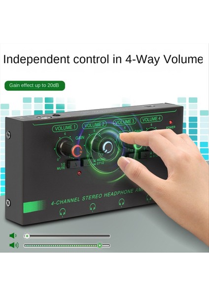 6 Kanal Mini Kulaklık Amplifikatörü HA400 Ultra Kompakt Stereo Ses Amplifikatörü Kulaklık Amplifikatörü Müzik Için (Yurt Dışından) indirimleri