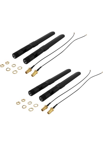 Çift Bant Wifi 2 4ghz 5ghz 5 8ghz 8dbı Rp-Sma Erkek Anten ve 20CM 8 Inç U Fl-Rp-Sma Kadın Pigtail Kablosu 8 Pack (Yurt Dışından) modelleri