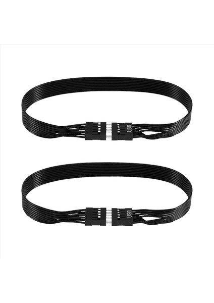 Anaart 9pin USB 2 0 Erkek - Kadın Uzatma Veri Kablosu Kablo Tel Hattı 30CM USB Uzatma Kablosu 2 Paket (Yurt Dışından)