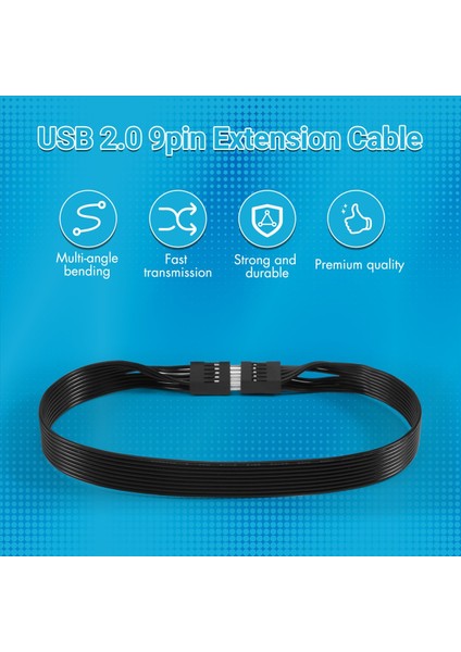 Anaart 9pin USB 2 0 Erkek - Kadın Uzatma Veri Kablosu Kablo Tel Hattı 30CM USB Uzatma Kablosu 2 Paket (Yurt Dışından) fırsatları