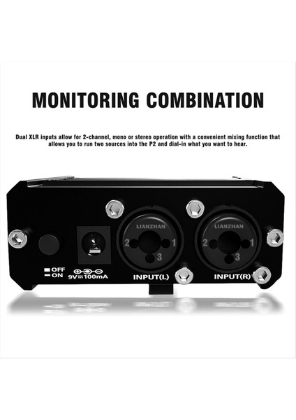 Enstrümana Özgü 2 Yollu Kulak Dönüşü Xlr Dengeli Giriş Dış Mekan Performans Distribütörü Abd Fişi Için Kulaklık Amplifikatörü (Yurt Dışından)