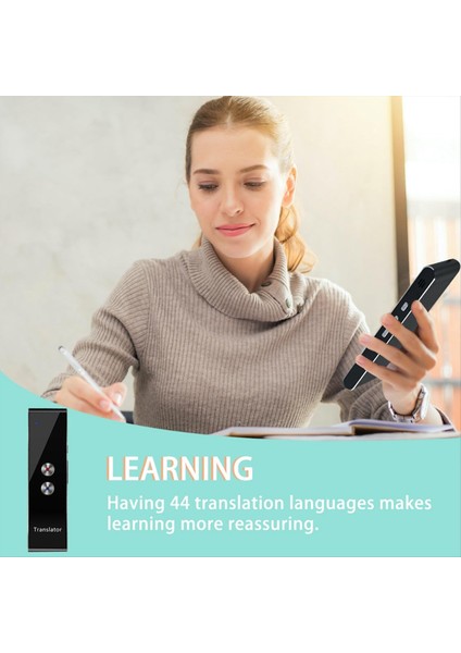 Çeviri Cihazı Akıllı Ses Çevirmeni Fotoğraf Çevirisi Bluetooth 44 Dili Destekliyor Yurtdışına Seyahat Ediyor (Yurt Dışından) fırsatları