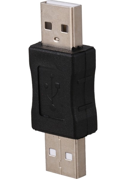 10X USB Erkek - Erkek Konnektör Adaptörü Siyah (Yurt Dışından) fırsatları