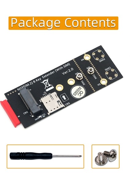 2x M 2 (Ngff) 3g/4g/5g Modülü Için Sım Yuvalı Anahtar B Adaptörü Nano Sım Kartını 3042/3052 Tip M 2 Anahtar B Kart Boyutu (Yurt Dışından) fiyatları
