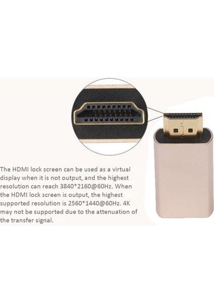 4x HDMI Kilit Ekran Sinyal Tutucu Kvm Hdmı2 0 Sanal Adaptör Edıd Ddc Kukla Fiş (Yurt Dışından) indirimleri