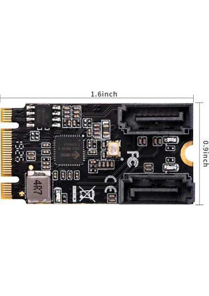 M2 Pcıe Nvme SATA6G 2 Port Sata Iıı 6gb/s M 2 22X42 M Tuş ve B Anahtar Denetleyici Adaptör Kartı JMB582 (Yurt Dışından) indirimleri