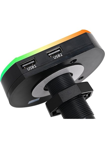 Kccpor Rgb Çok Function Taşınabilir Bilgisayar Masaüstü Anahtarı Kulaklık Stand Su Geçirmez Bilgisayar Ana Bilgisayar Güç Denetleyicisi B (Yurt Dışından) indirimleri