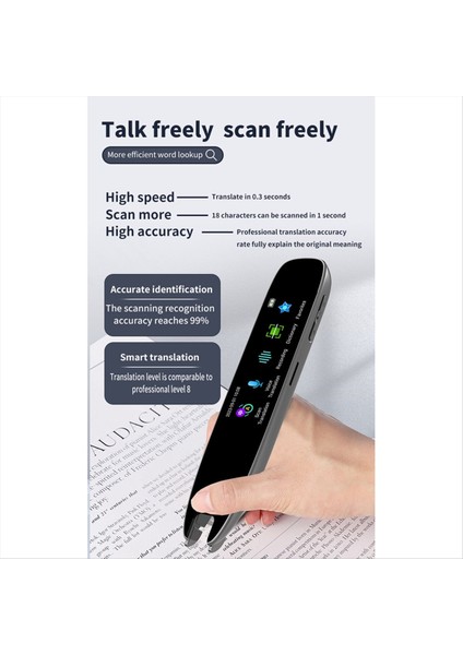 Tarama Çevirisi Kalemi Gerçek Zamanlı Dil Çevirmen Akıllı Çevrimdışı Çeviri 112 Dil Metin Tarama Mavi (Yurt Dışından) modelleri