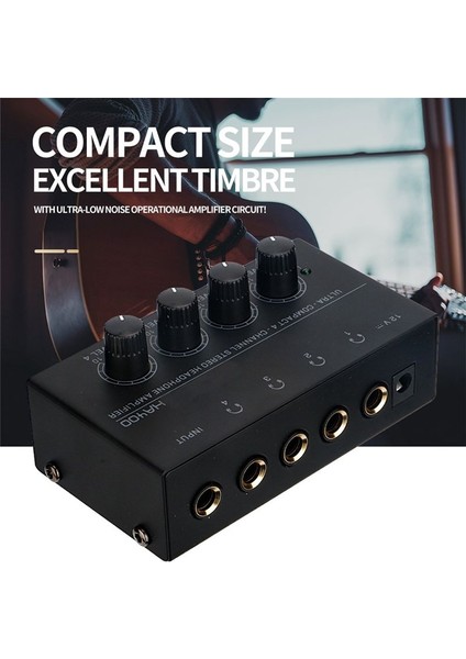 HA400 Kulaklık Amplifikatörü 4 Yollu Monitör Kulaklık Amplifikatörü Kulaklık Monitörü Amplifikatör Bizim Fişi (Yurt Dışından) fiyatları