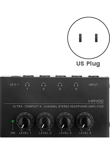 HA400 Kulaklık Amplifikatörü 4 Yollu Monitör Kulaklık Amplifikatörü Kulaklık Monitörü Amplifikatör Bizim Fişi (Yurt Dışından) indirimleri