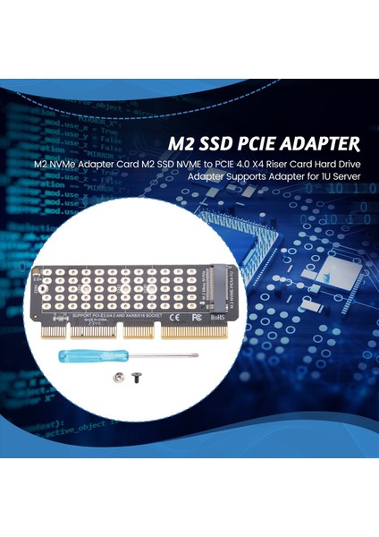 M2 Nvme Adaptör Kartı M2 SSD Nvme - Pcıe 4 0 X4 Yükseltici Kartı Sabit Sürücü Adaptörü 1u Sunucusu Için Mkey Adaptörünü (Yurt Dışından) fırsatları