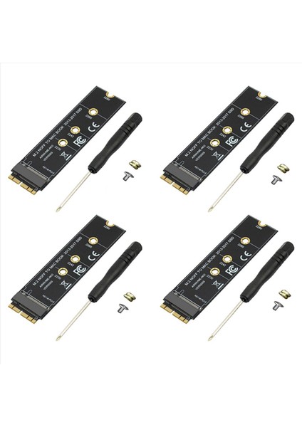 4x M 2 Nvme SSD MacBook Air Pro Retina Için Dönüştürme Kartı 2013-2017 Nvme/ahcı SSD Kiti A1465 A1466 A1398 A1502 (Yurt Dışından)