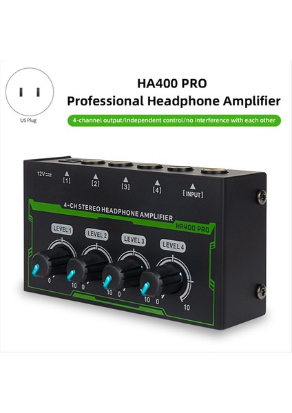 Kulaklık Amplifikatörü 4 Kanal Stereo Ses Amplifikatörü Canlı ve Kayıt Stüdyosu Için Mini Kulaklık Ayırıcı (Yurt Dışından) fırsatları