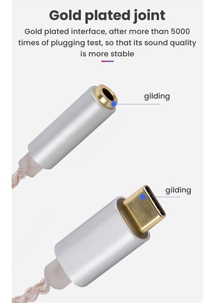 Hıfı Dac Kulaklık Amplifikatörü USB Typec 32BIT 38BIT 384KHZ Dijital Kod Çözücü Aux Dönüştürücü Gümüş (Yurt Dışından) indirimleri