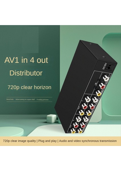 4 Yollu Av Splitter 1 4&#39 Ten Çıkış Kompozit Rca Av Splitter 1x4 Video Ses Rca Ayrıştırıcı Distribütör DVD C-Vbs Abd Fişi Için (Yurt Dışından) modelleri