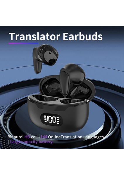 B28 Iki Yönlü Dil Çevirmen Kulaklıkları Anc ile Gerçek Zamanlı Çeviri 74 Dil ve 70 Aksan Beyaz (Yurt Dışından) modelleri