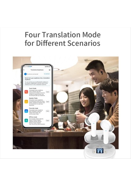 B11 Akıllı Sesli Çeviri Kulaklıklı Bluetooth Kablosuz 144 Dilleri Gerçek Zamanlı Çeviri Siyah (Yurt Dışından) indirimleri