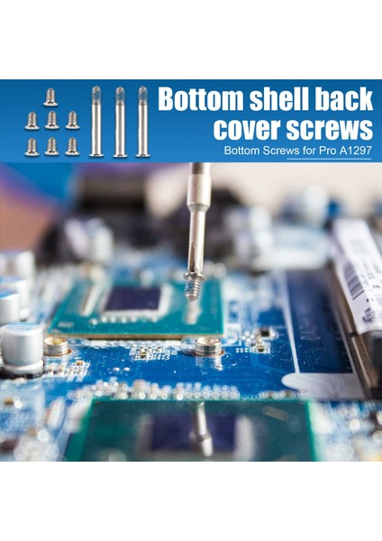 100PCS/10SET A1278 A1286 A1297 MacBook Pro 13INCH 15 Inç Alt Alt Kılıf Kapak Vidaları Set 2008-2012 (Yurt Dışından) indirimleri