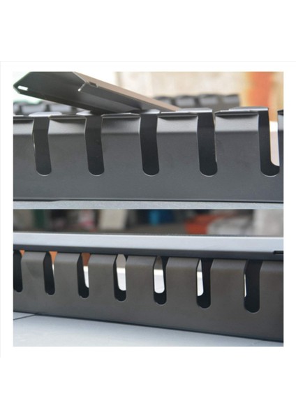 3x 1u Kablo Yönetimi Yatay Montaj 19 Inç Sunucu Rafı 12 Yuvalı Metal Parmak Kanalı Teli Organizatör Kapak (Yurt Dışından) indirimleri