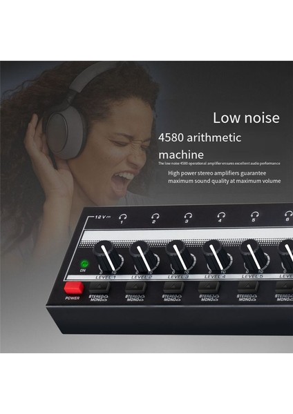 HA800S Ultra Kompakt Ses Amplifikatörü 8 Kanallar Mini Stereo Kulaklık Amplifikatörü Stereo Anahtarlama Gücü Amplifikatör-Abd Fiş (Yurt Dışından) indirimleri