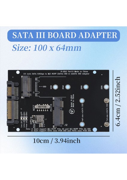 M 2 Ngff Msata SSD To 2 5inch Sata 3 0 Adaptör 2 Arada 1 Dönüştürücü Kartı Pc Dizüstü Bilgisayar Için (Yurt Dışından) indirimleri