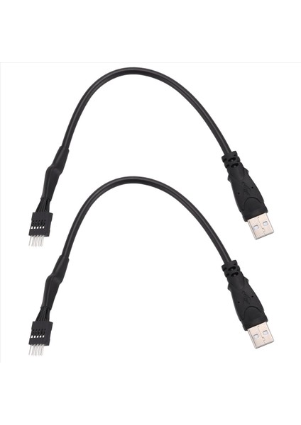 2pcs 20CM 9 Pin Erkek Harici USB Bir Erkek Pc Ana Pano Dahili Veri Uzatma Kablosu (Yurt Dışından)