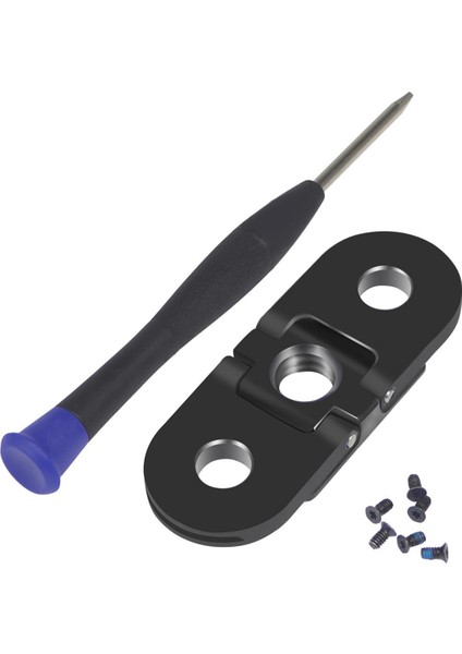 Metal Parmak Tripod Montaj Adaptörü Çift Bağlantı Noktası 1/4 Iplik Deliği Gopro 10/9/8/max Sports Kameralar Aksesuarları (Yurt Dışından)