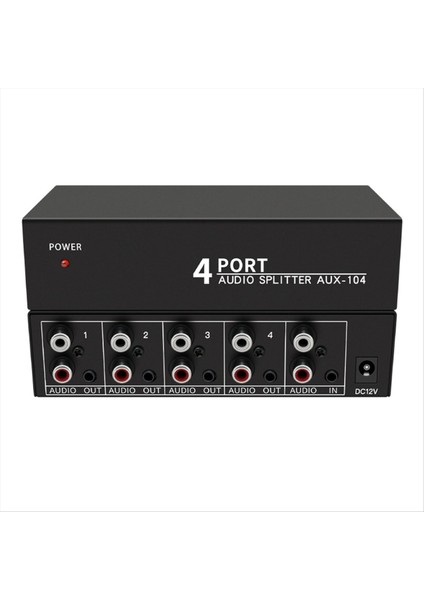 Audio Splitter 1 4 Out Rca L/r Aux Stereo Audio Splitter 1x4 Ses Distribütörü Pc DVD Hoparlör Splitte Us Flug (Yurt Dışından)