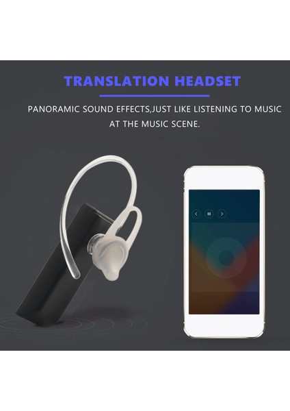 Akıllı Kablosuz Çeviri Kulaklık Bluetooth 5 0 Sesli Tercüman Kulaklık 33 Diller Anında Gerçek Zamanlı Çeviri-B (Yurt Dışından) modelleri