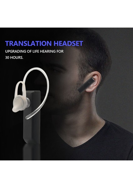 Akıllı Kablosuz Çeviri Kulaklık Bluetooth 5 0 Sesli Tercüman Kulaklık 33 Diller Anında Gerçek Zamanlı Çeviri-B (Yurt Dışından) fırsatları