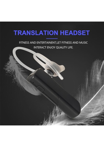 Akıllı Kablosuz Çeviri Kulaklık Bluetooth 5 0 Sesli Tercüman Kulaklık 33 Diller Anında Gerçek Zamanlı Çeviri-B (Yurt Dışından) indirimleri