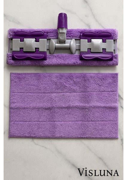 ( 2 Adet ) Sadece Mandallı Mop Yedek Bez Mikrofiber Yedek Bez