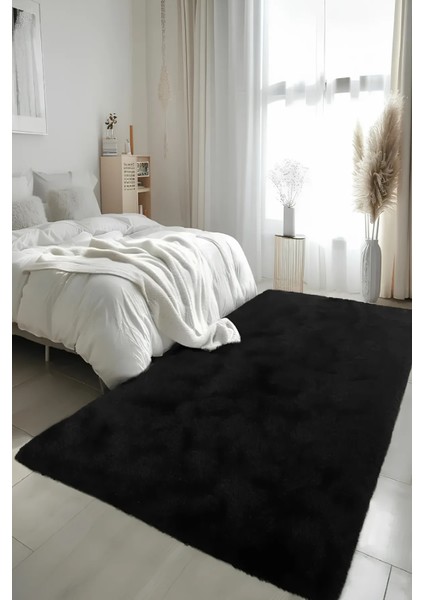 Santiva Home Siyah Post Peluş Halı – Ultra Yumuşak, Antibakteriyel, Kaymaz Dot Tabanlı, Makinada Yıkanabilir Salon & Çocuk Odası Halısı modelleri