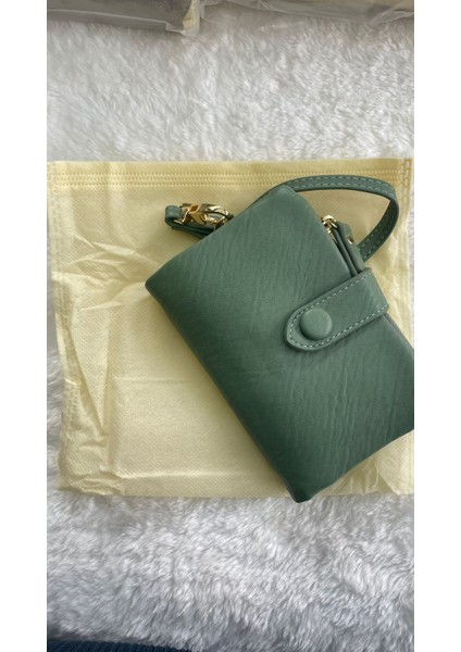 Yumuşak Dokulu Bileklikli Orta Boy Kullanışlı Toz Torbalı Kadın Cüzdan