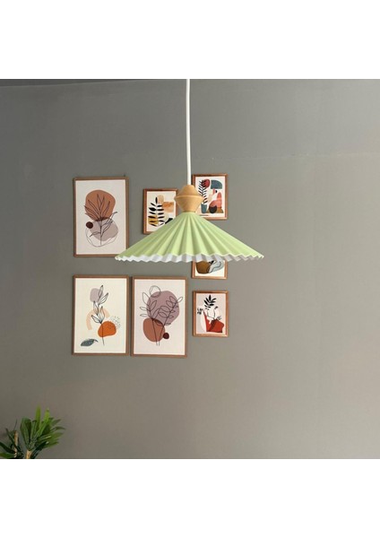 Avilla Mint Tekli Metal Avize Q Başlık Rustik Cafe Mutfak Modern Dekoratif Sarkıt Aydınlatma modelleri