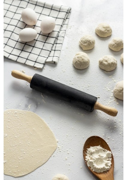 Bambu Saplı Silikon Gövdeli Siyah Merdane-Orta Boy(39 cm x 5 cm) fiyatları