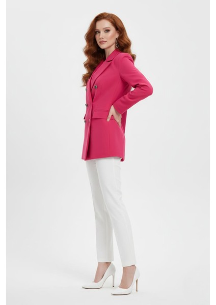 Kadın Fuşya Klasik Blazer Ceket fiyatları