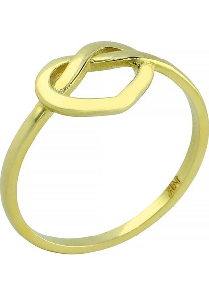 14 Ayar Altın Kalpli Yüzük - 0201335