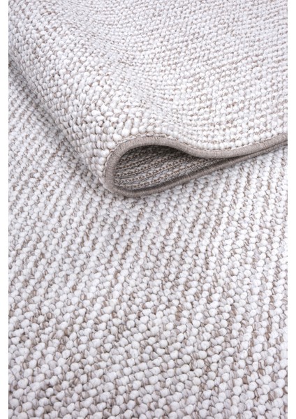 Bej Beyaz Iskandinav Bukle Dokulu Halı – Bohem Modern Stil, Salon, Oturma Odası, Koridor, Mutfak ve Çocuk Odası Yolluk Halısı