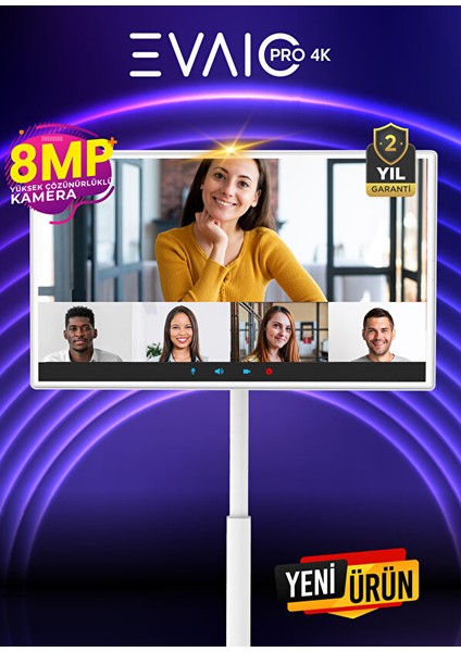 Pro 4K 32" Android Smart Taşınabilir LED TV modelleri