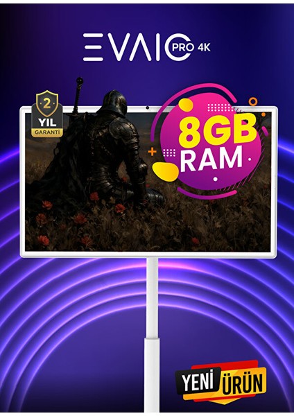 Pro 4K 32" Android Smart Taşınabilir LED TV fırsatları